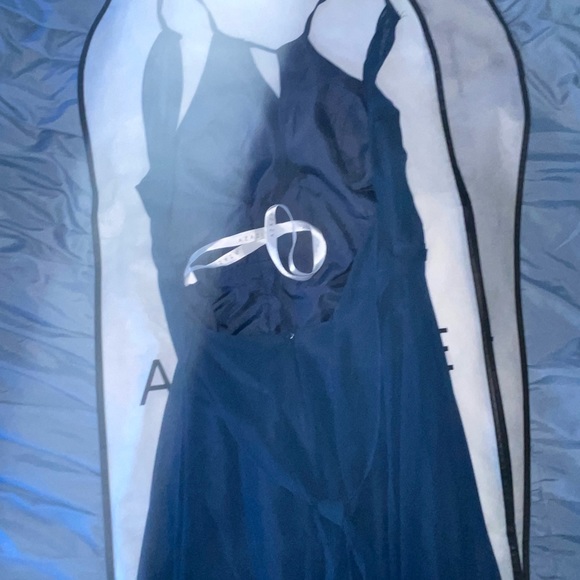 Azazie Evalleen Dark Navy Bridesmaid Dress - Picture 2 of 9